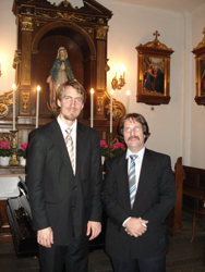 László Holics mit Gerald Mayer (Obamnn des Erhaltungsvereins)
